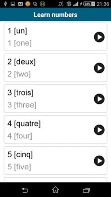 Learn French - 50 languages android App screenshot 2